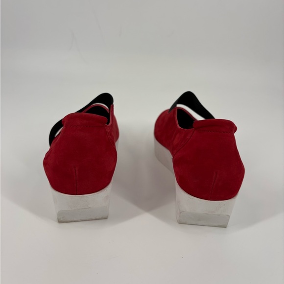 Arche Womens Red Suede Wedge (SB6) - Picture 4 of 9